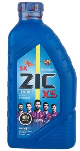 ZIC X5 5W-30 SN/SN-Plus B4 1л Масло моторное полусинтетическое 132621 EAN: 8806314102094