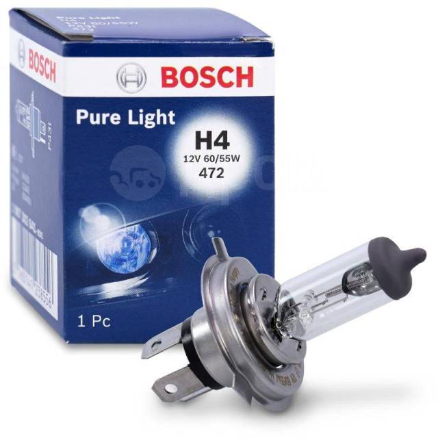 BOSCH Лампа накаливания  12V H4 60/55W 1987302041 OE:S113717017 EAN:3165141238556