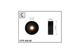 CAFFARO Ролик натяжной приводного ремня 44800 OE:252812B000 EAN:5901812506597