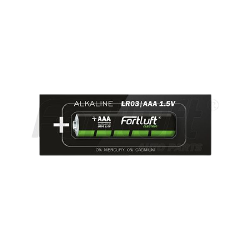 Fortluft Щелочной элемент питания LR03 AAA 1.5V (батарейка мизинчиковая) Alkaline LR03 EAN: 2000904323920