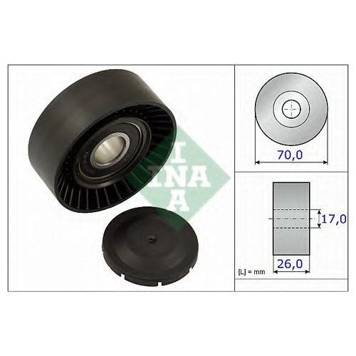 INA Ролик натяжной приводного ремня 531089110 OE:166200D020 EAN:4005108896483