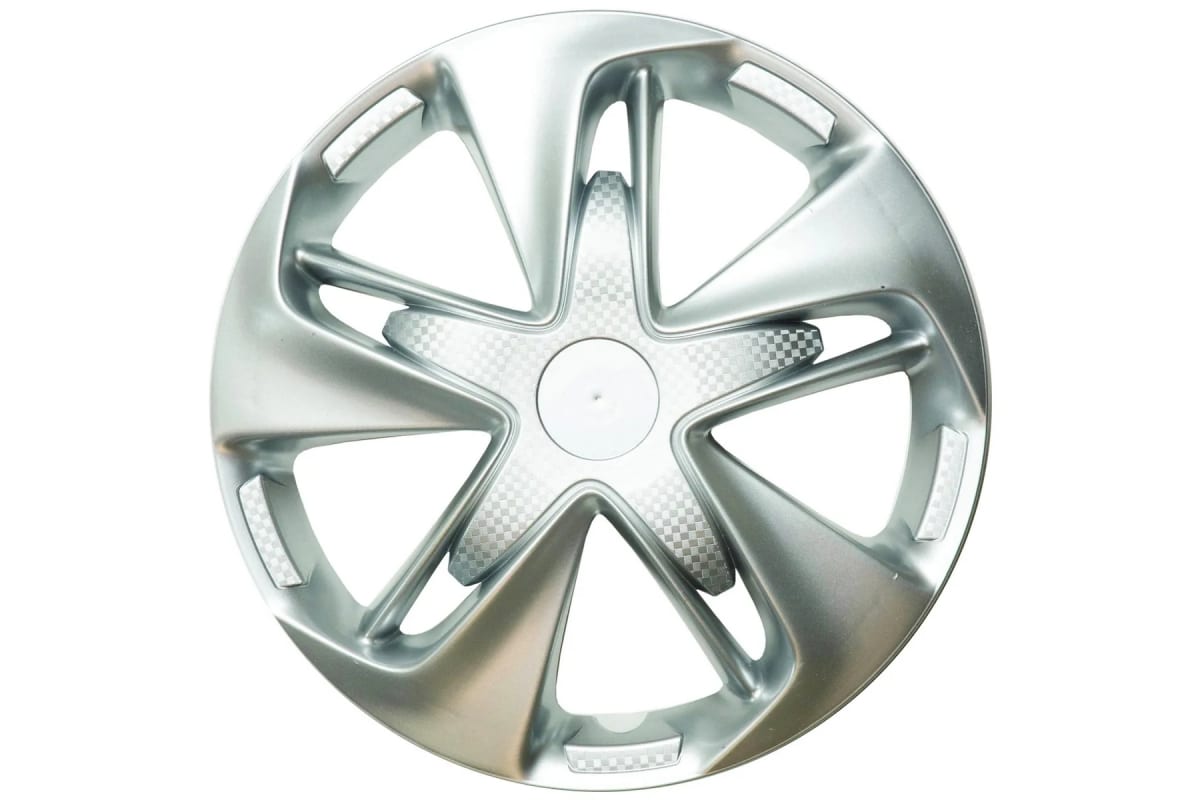 LION Колпаки 16 СУПЕР АСТРА серебристый карбон (комп.2 шт) LW1609 EAN:4631136439592