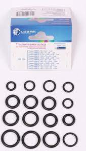 LUZAR Комплект колец уплотнительных для подключения радиатора кондиционера (универс., 16 шт.) LGS0001