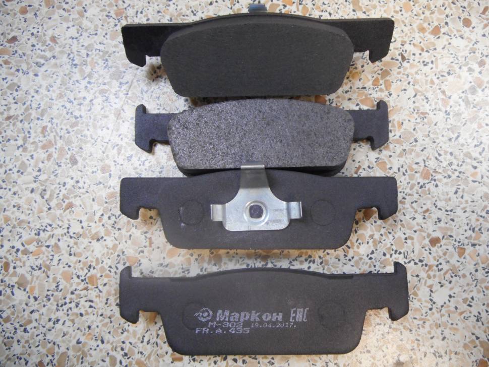 МАРКОН Колодки тормозные дисковые 43500180 EAN:43500180