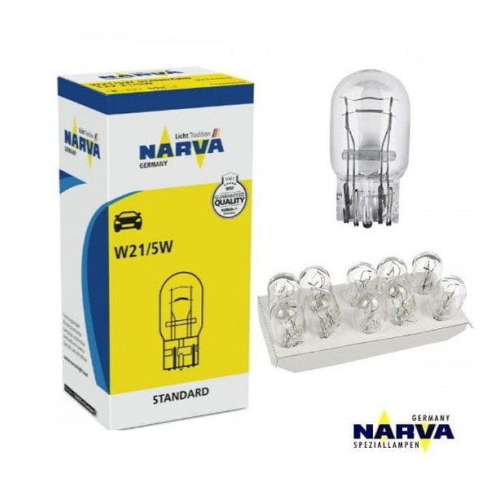 Narva Лампа накаливания W21/5W (T20) (W3x16q) 12V 21/5W 17919 EAN: 4013790982056