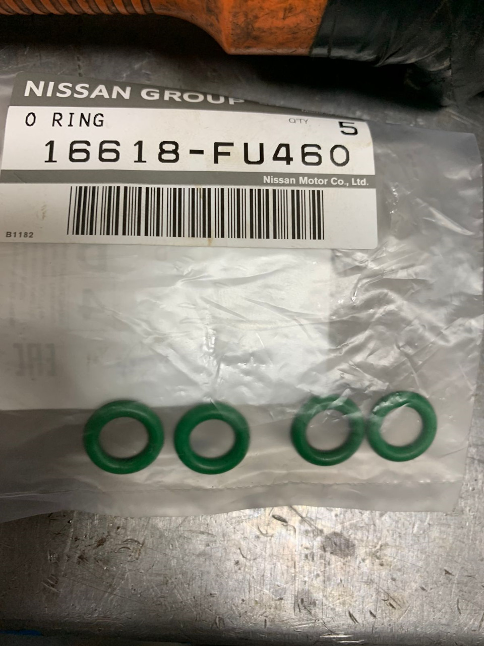 NISSAN Прокладка топливной форсунки 16618FU460 EAN:16618FU460