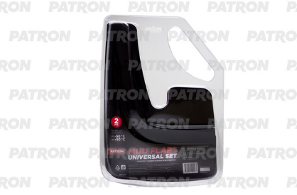 Patron Комплект универсальных брызговиков 2шт, 210 X 300 X 20 мм, морозоустойчивые, сверхпрочные, легкие, крепеж в комплекте PMF001 OE: 1028088 EAN: 4680218104163