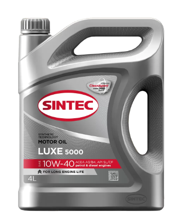 SINTEC Моторное масло полусинтетическое Sintec Luxe 5000 10W-40, 4 л  A3\B4 SL\CF 600232