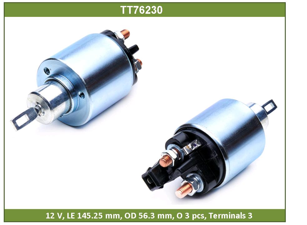 TESLA Реле втягивающее стартера TT76230 EAN:8436250027351