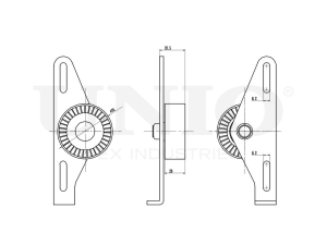 UNIO Ролик поликлинового ремня натяжной TNS10010 OE:8200192843 EAN:4657815043775