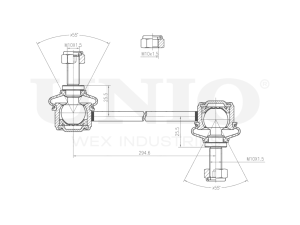 UNIO Тяга/стойка стабилизатора Renault duster 11- SSP50143 OE:551103022R EAN:4657808264132